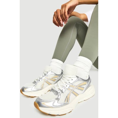 boohoo Dames Contrast tonale streep chunky sportieve vader trainers | Beige | Maat: 3