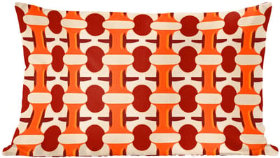 Sierkussens - Kussentjes Woonkamer - 60x40 cm - Geometrisch - Retro - Oranje