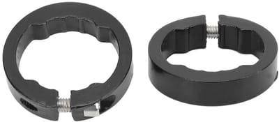 Dailygoods- Fietsstuur Eindkappen Aluminium - 2 Stuks - Klemringen voor 22.2mm Fietsstuur - Fietsaccessoires - Antislip - Lichtgewicht. - Fietsgrepen