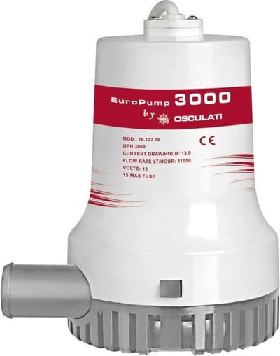 Osculati Europump II 12V Bilgepomp 192 liter/minuut