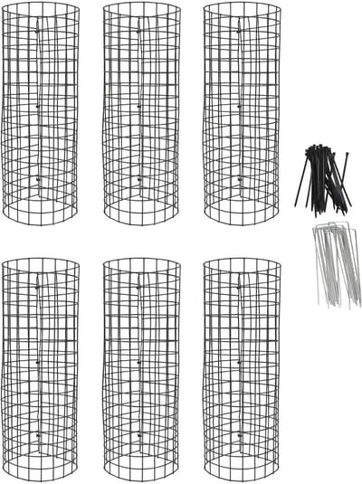 Boomstam Beschermer - Plantenkooi Tuin - Dieren Wering - Uitbreidbare Hoogte - 45x20x15 cm - Zwart
