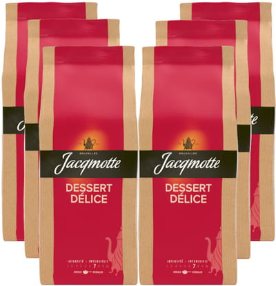 Jacqmotte Dessert Delice - Multipack - Gemalen Koffie - 1,5kg (6x250g)