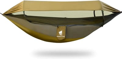 Outdoor Hangmat met Klamboe en Zonnedak - Waterdicht voor Camping en Backpacken