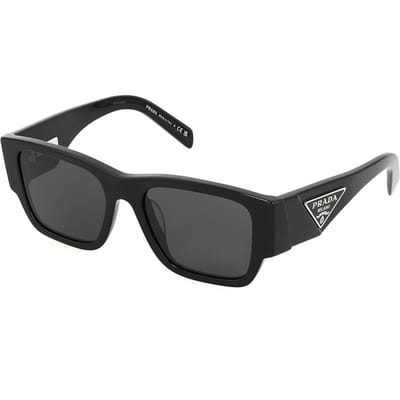 Prada Casual Comfortabel Minimalistisch Vierkante Zonnebril Unisex Zonnebril PR10ZS1AB5S0 Basic Packaging-Eyeglass Case+Box,55 gray