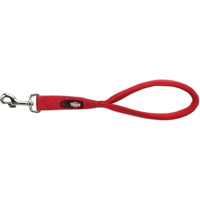 Trixie Premium short leash M-XL: 37 cm/25 mm Rood