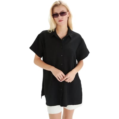 Textured Blouse Dames 24 Colours
