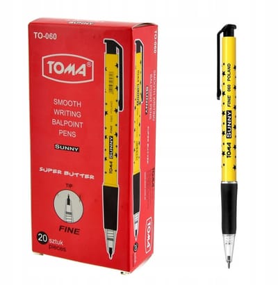 Toma Automatische Zwarte Pennen - 20 Stuks - Ideaal voor School