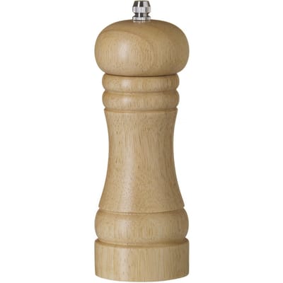 HENDI Licht houten zoutmolen – keramisch maalmechanisme – 165 mm – ergonomisch ontwerp