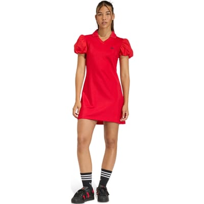 Adidas Dress Jurken Dames - Rood - Maat S (34-36) - Poly Mesh