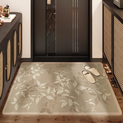 Nordic Bloem Licht Luxe Entree Deur Slijtvaste Vloermat Keny Velvet Huis Schrapzand Stofverwijdering Voetmat Entree Deur Tapijt 80*120cm