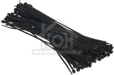 Universeel Bundelbandjes 200x3.6 mm zwart Tie-wrap 006662