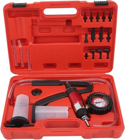 Remontluchtingsset Vacuümdrukpomptester - Vacuümpomp Tester - Autoreparatie - Gemakkelijk af te lezen meter - 36 x 25 x 8 cm
