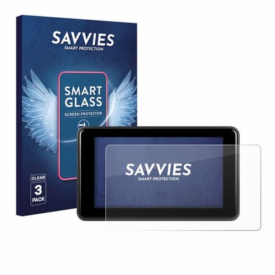 3 Stuks Savvies Screenprotector - geschikt voor Vechtel Motorrad Carplay 5" - beschermfolie glas transparant