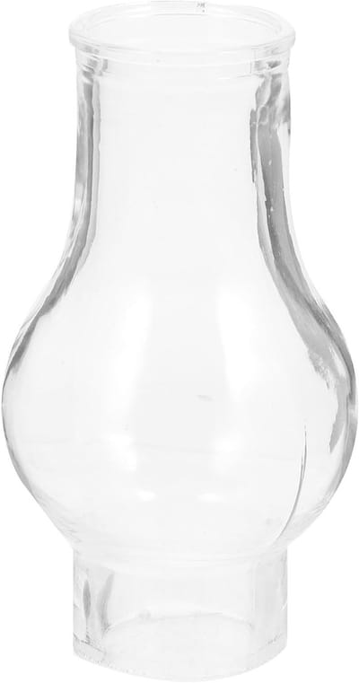 Transparante Glazen Lampenkap voor Olielamp - Oude Stijl Decoratief Accessoire met Windbescherming voor Noodverlichting en Feestelijkheden 9 * 5 * 3cm