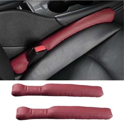 Dailygoods- Gatenvuller Zacht Leer - 2 Stuks - Spleetvuller Auto - Voorkomt Vallen van Voorwerpen - Comfortabel en Schadevrij - Dikte 5 cm