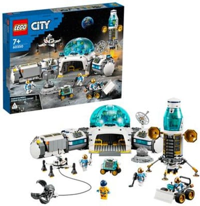 LEGO 60350 City Onderzoeksstation op de maan Ruimte Speelgoed Set met Astronauten