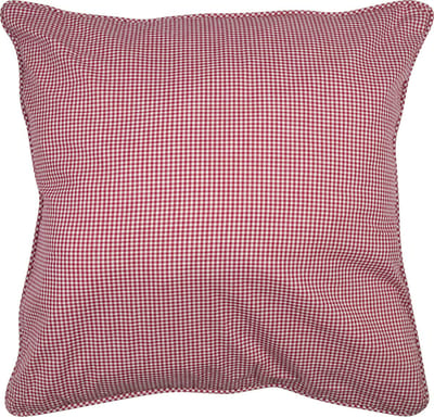 kussen katoen donker rood ruit 55x55cm