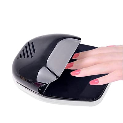 carmdering - Nageldroger Ventilator - Draagbare Nageldroger - Nagellak Lucht Droger voor Thuis en Reizen - Sneldrogend - Voor Gewone Nagellak - Batterij Gestoemd - zwart