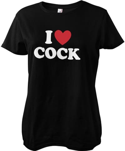 Hybris Dames-T-shirt I Love Cock Girly Tee SH-5-16075-H81-3