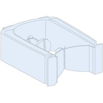Schneider Electric LVS04262 PrismaSeT-P, kabelklem, verticaal, (12 stuks) Verdeelkastaccessoire 12 stuk(s)