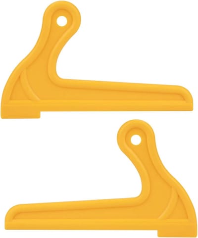 Houten Duwstokken - Veiligheidsgereedschap - Hout Bewerken - V-vormige Grip - 2 Stuks - Geel