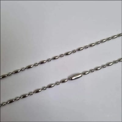 Aramat Jewels | Halskettingen | Halsketting Bolletjes & Ovale Schakel Staal – 60cm RVS Unisex | | | |2,5mm | Staal | Volwassenen | Verkleurd niet