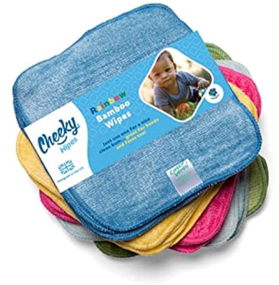 Wasbare Multikleurige Bamboe Doekjes - 25 Stuks, Perfect voor Babyhanden en -Gezichten