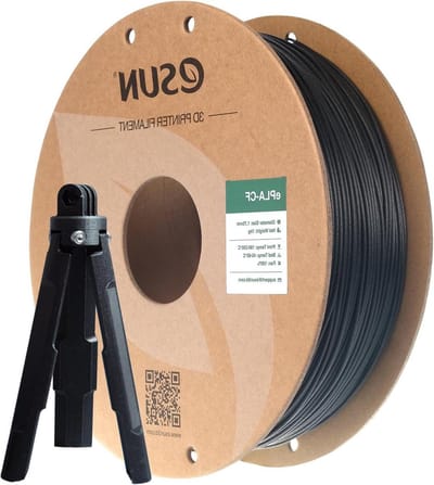 Gevuld PLA Filament 1.75mm Zwart - Dimensionale Nauwkeurigheid +/- 0.03mm - 1KG Spoel