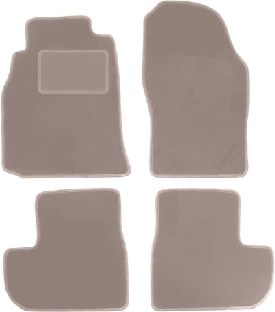 Beige velours vloermatten voor: Infiniti G35 CP sedan, coupé (2002-2006)