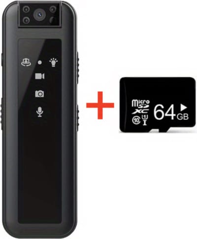 Livano Chest Camera - Bodycam - Politie - Spy Camera - Spy Cam - Verborgen Camera - Spionage Camera - Action Camera - HD + 64GB Opslag