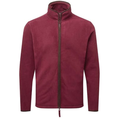 Premier Heren Artisan Fleece Jas (Bourgogne/Bruin)