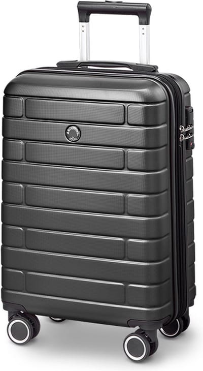 Arogado by Jump - Handbagage 55 cm - 4 Wielen - TSA-Cijferslot - Expandable - Zwart