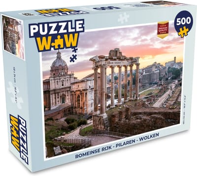 Puzzel Romeinse rijk - Pilaren - Wolken - Legpuzzel - Puzzel 500 stukjes