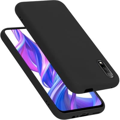 Cadorabo Hoesje geschikt voor Huawei Y9S in LIQUID ZWART - Beschermhoes gemaakt van flexibel TPU silicone Case Cover