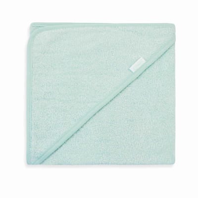 Gepersonaliseerde badcape mint met naam geborduurd