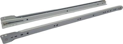 Hoexs - Laderails - Rolgeleiders - 50cm - Wit - Set van 2 - Ladegeleiders - Volledig uittrekbaar
