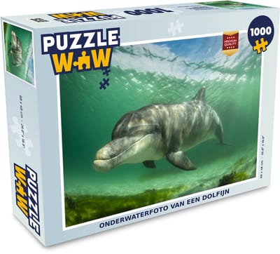 Puzzel Dolfijn - Dieren - Water - Legpuzzel - Puzzel 1000 stukjes volwassenen