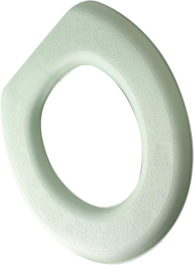 Toiletkussen Comfort - Zachte Deksel - Verhoogd Comfort - Waterdicht Antislip - 49 x 3 cm - Grijs