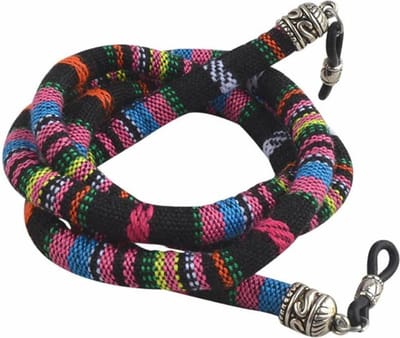 Fako Bijoux® - Brillenkoord - Boho - 6mm - 70cm - Zwart