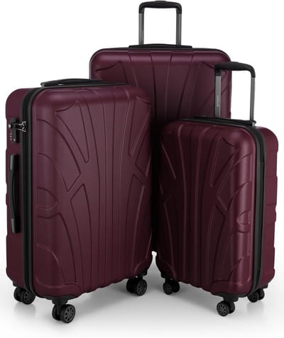 Reis koffer set - Trolley koffer - Vakantie reizen - TSA slot en expansie - 3 maten - Bordeauxrood