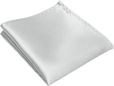 Fako Fashion - Pochette - Pochet - Satijn - 22x22cm - Zilver