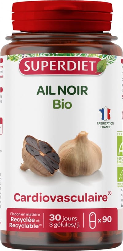 Superdiet Zwarte Knoflook Bio 90 Capsules