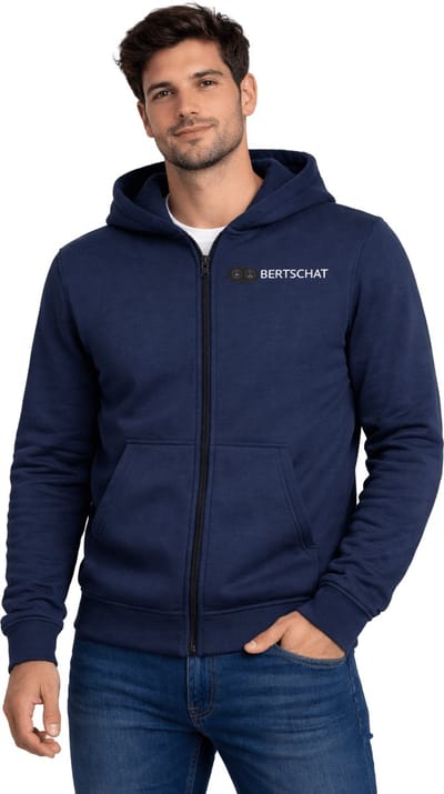 Verwarmde Hoodie - Heren | Verwarmd Vest | Dual Heating | Navy Blue | Incl. twee powerbanks | S