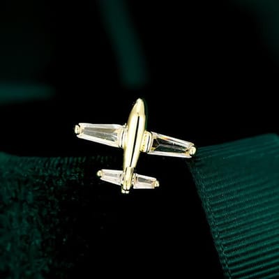 High-End Crystal Vliegtuig Broche Strass Parel Cardigan Revers Pin Badge Luxe Sieraden Broches Voor Vrouwen Mannen Accessoires black