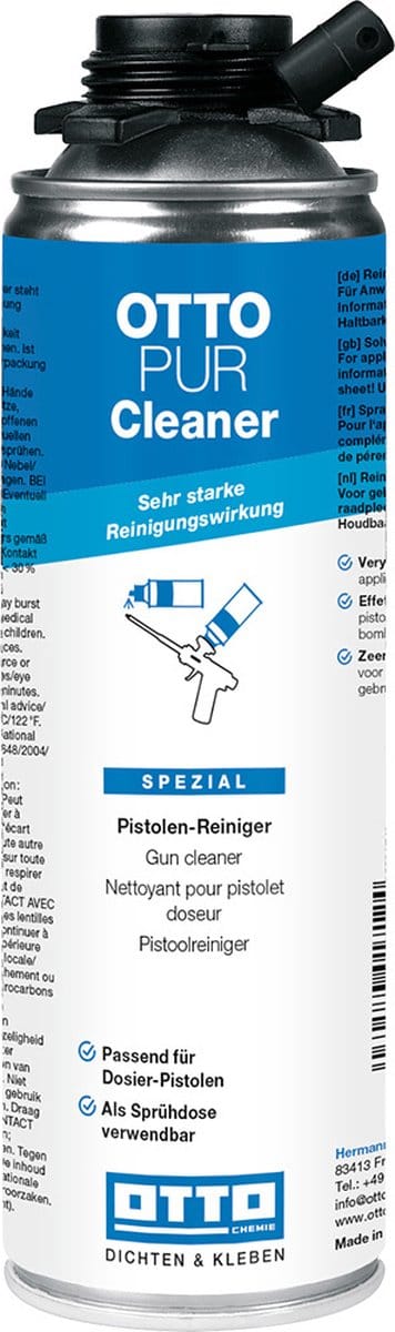Ottopur Cleaner pistoolreiniger - 500 ml bus - voor niet-uitgehard PUR-schuim en doseerpistolen