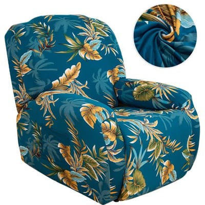 Geprinte Relaxfauteuilhoes Stretch Antislip Fauteuilhoes Voor Woonkamer Wasbaar Relax Lazy Boy Bankhoezen Woondecoratie 1 Seat beige