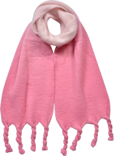 Clayre & Eef Wintersjaal Dames 32x220 cm Roze Synthetisch