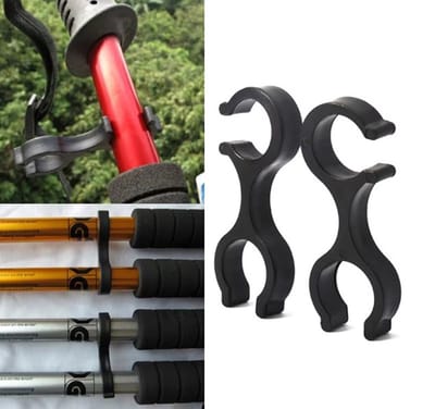 Actie4you® - Clip voor Nordic Walking stokken – Nordic walking onderdelen – Wandelstok clip – Wandelen - Opbergclip voor stokken - 2 Stuks