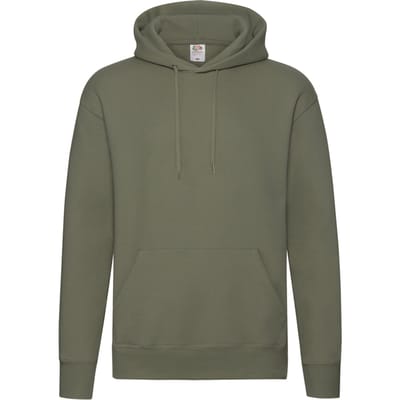 Fruit of the Loom Heren Premium 70/30 effen hoodie (Klassieke Olijf)