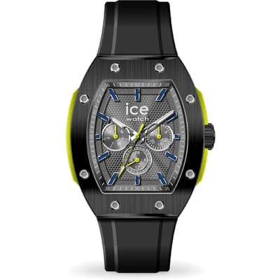 Ice Watch ICE boliday - Prestige - Black yellow 024738 Horloge - Siliconen - Zwart - Ø 47.5 mm